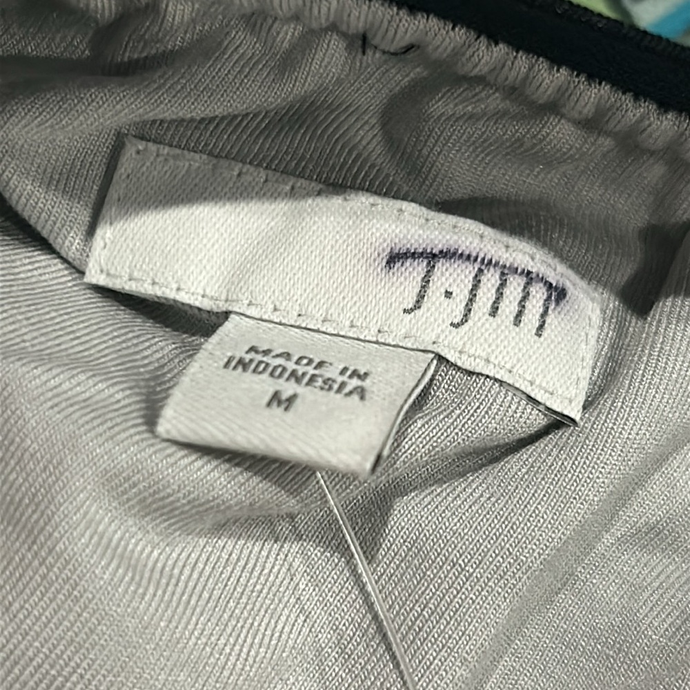 NWT J. Jill deep blue fern elastic waist pull on lined maxi skirt size medium - Picture 5 of 6